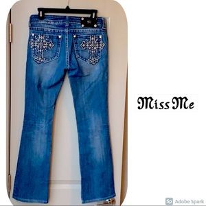 MissMe | Embellished Cross Pocket Denim Jeans 28